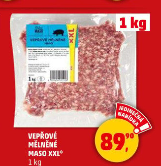 Maso mleté vepřové Dobré maso