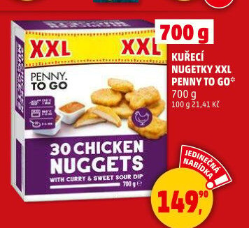 Nugetky kuřecí Penny To Go