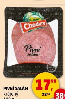 Salám pivní Beskydské uzeniny Chodura