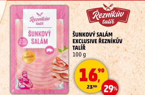 Salám šunkový exclusive Řezníkův talíř