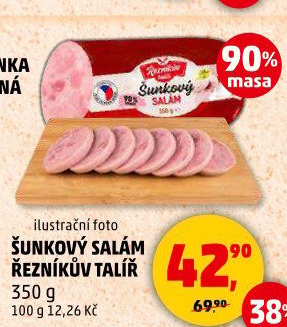 Salám šunkový Řezníkův talíř