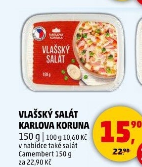 Salát vlašský Karlova Koruna