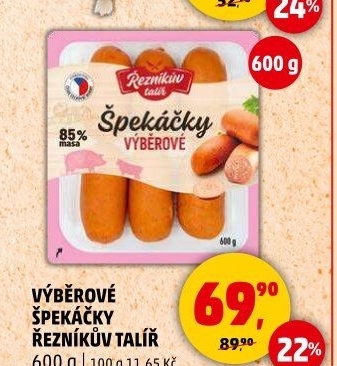 Špekáčky výběrové Řezníkův talíř