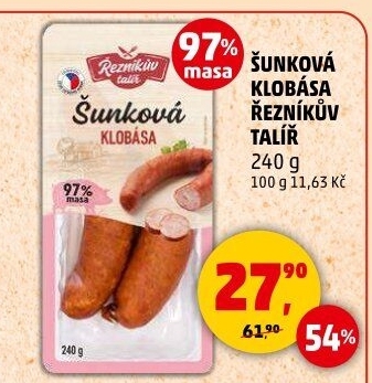 Šunková klobása Řezníkův talíř