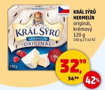 Sýr Hermelín Král sýrů