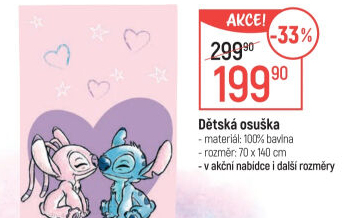 Osuška dětská