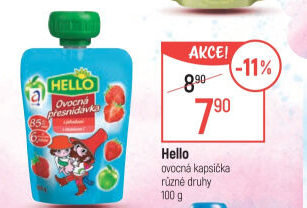 Ovocná kapsička Hello