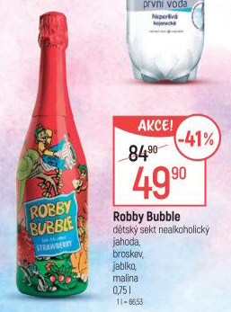 Sekt nealkoholický dětský Robby Bubble