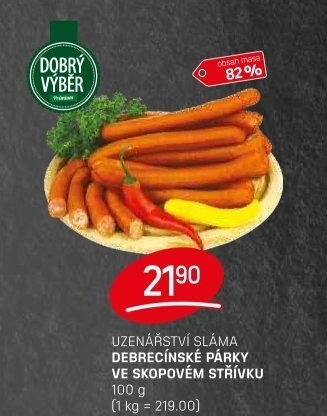 Debrecínské párky Prémium Dobrý Výběr