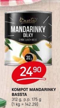 Kompot mandarinky Bassta