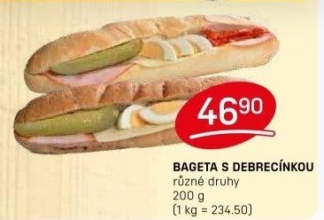 Obložená bageta