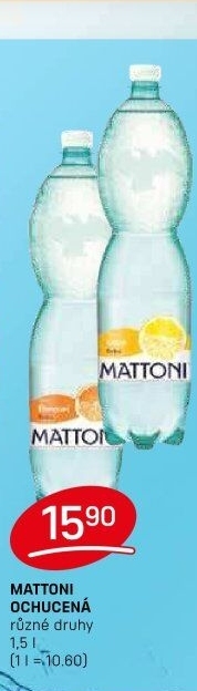 Ochucená voda Mattoni