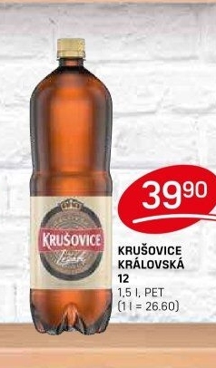 Pivo světlý ležák Královský 12° Krušovice