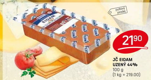 Sýr Eidam uzený 44% Jihočeský Madeta