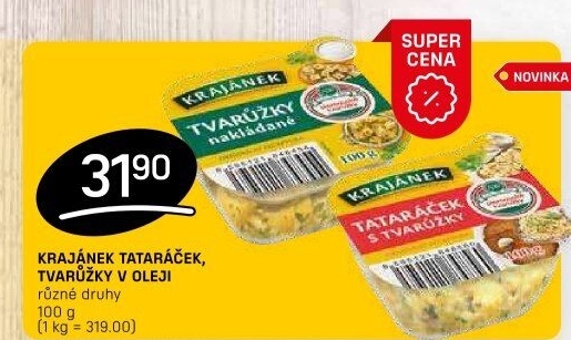 Tataráček s tvarůžky Krajánek