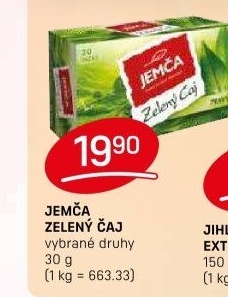 Zelený čaj Jemča