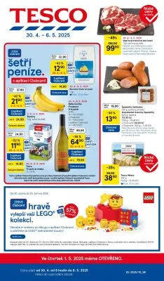 akční leták Tesco 30.4.2025-6.5.2025
