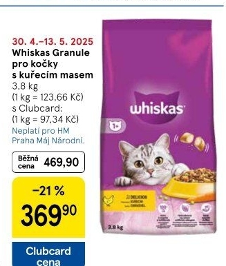 Granule pro kočky Whiskas