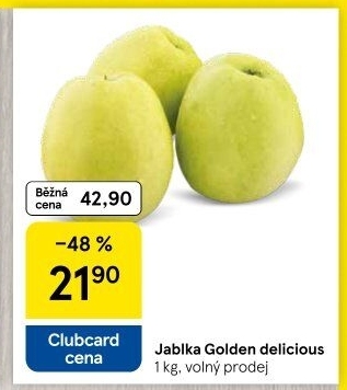 Jablka Golden Delicious