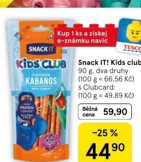 Kabanossi Snack !t Kids club Tarczyński