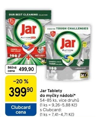 Kapsle do myčky Jar