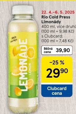 Limonáda Rio Cold Press