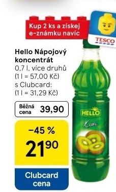Nápojový koncentrát Hello