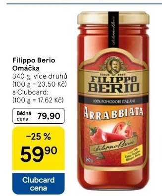 Omáčky Filippo Berio