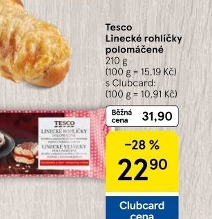 Rohlíčky linecké Tesco
