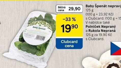 Špenát baby
