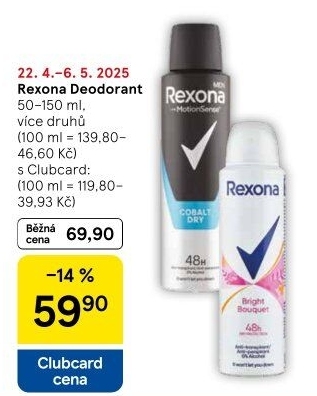Deodoranty Rexona