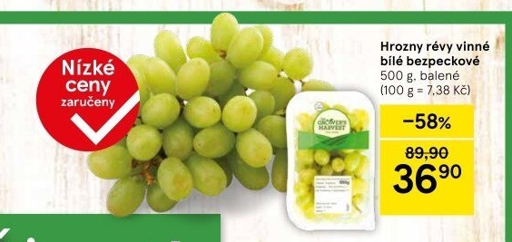 Hrozny bílé bezsemenné The Grower'