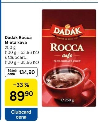 Mletá káva Rocca cafe Dadák