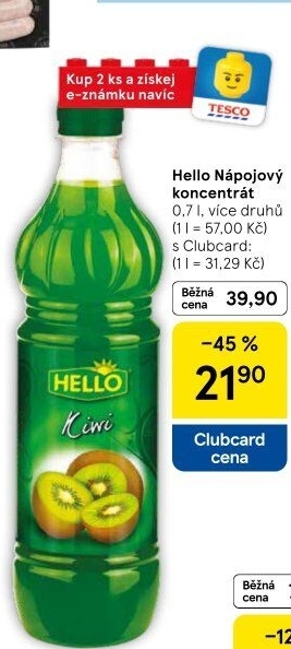 Nápojový koncentrát Hello