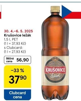 Pivo světlý ležák Královský 12° Krušovice