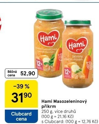 Příkrm masozeleninový Hami