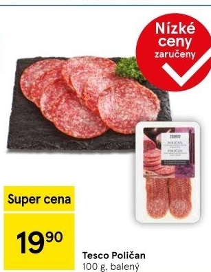 Salám Poličan Tesco
