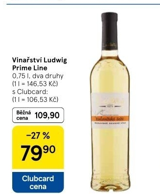 Vína Prime Line Vinařství Ludwig
