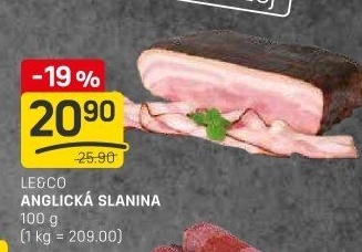Anglická slanina LE&amp