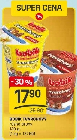 Dezert tvarohový Bobík