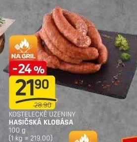 Hasičská klobása Kostelecké uzeniny