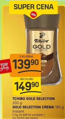 Instantní káva Tchibo Gold Selection