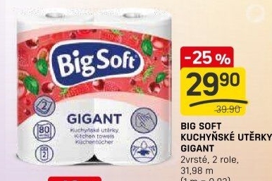 Kuchyňské utěrky 2vrstvé Gigant Big Soft