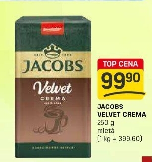 Mletá káva Jacobs Velvet Crema