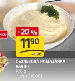 Pomazánka česneková Lahůdky Vavřík