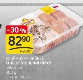 Řízky kuřecí stehenní mražené Vodňanské kuře