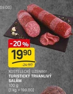 Salám turistický Kostelecké uzeniny