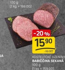 Sekaná babiččina Kostelecké uzeniny