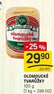 Sýr tvarůžky olomoucké A.W.