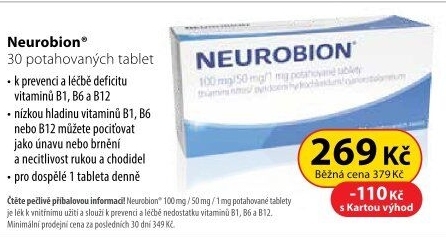 Doplněk stravy tablety Neurobion
